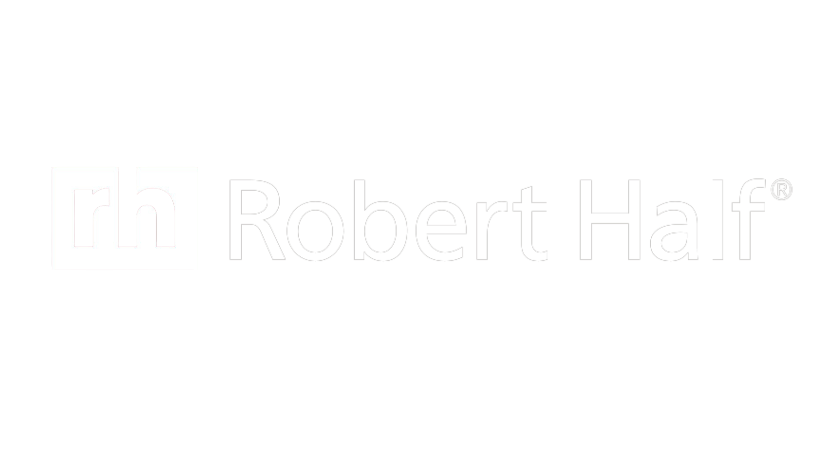 Robert half logo white